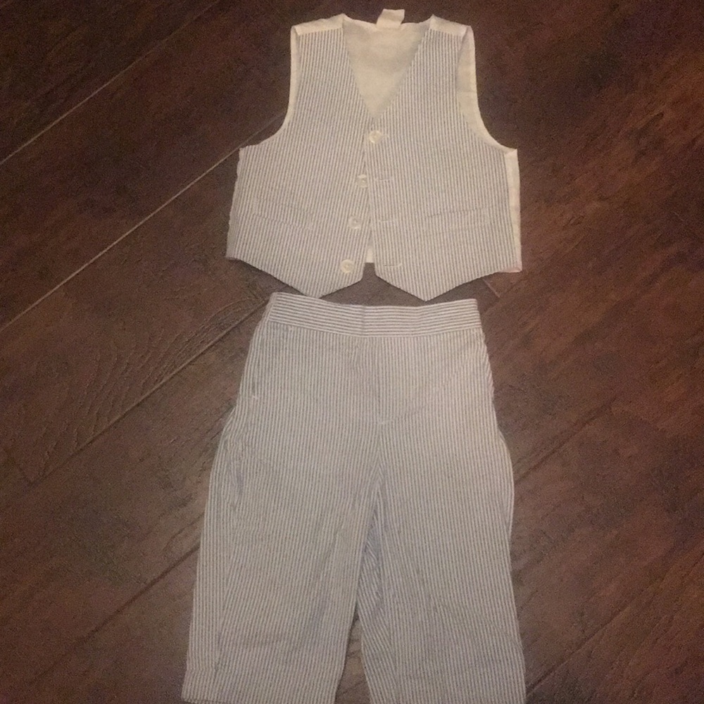 Seersucker Vest and Pants